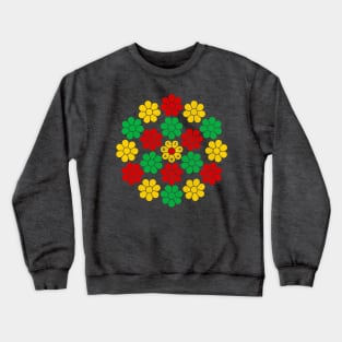 Democracy Daisy - red, green & gold Crewneck Sweatshirt